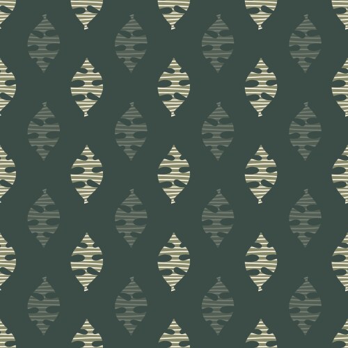 Abstract leaves seamless background green Vector Image