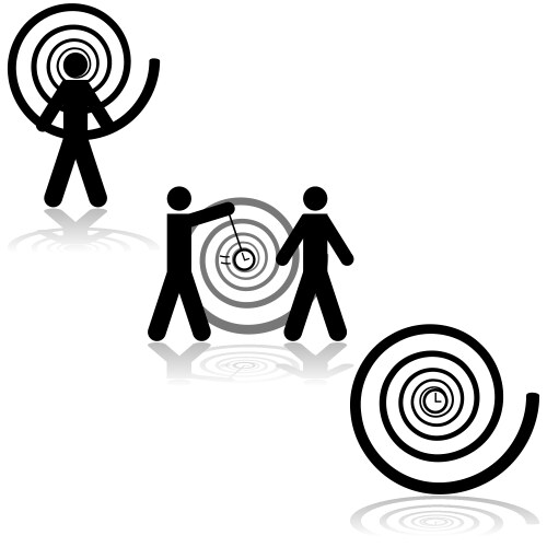 Hypnosis Icon Set Vector Image