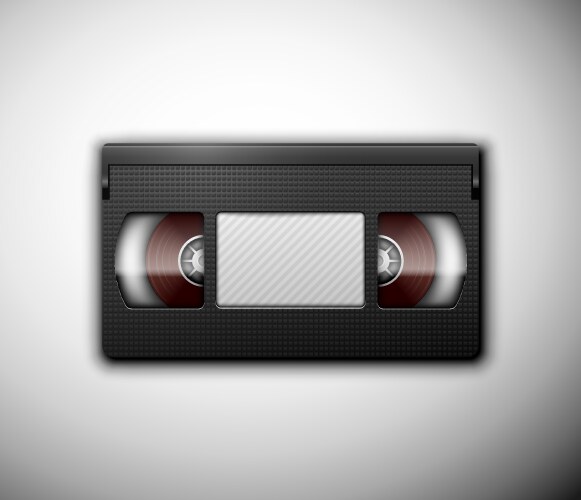 Old vhs videotape Royalty Free Vector Image - VectorStock