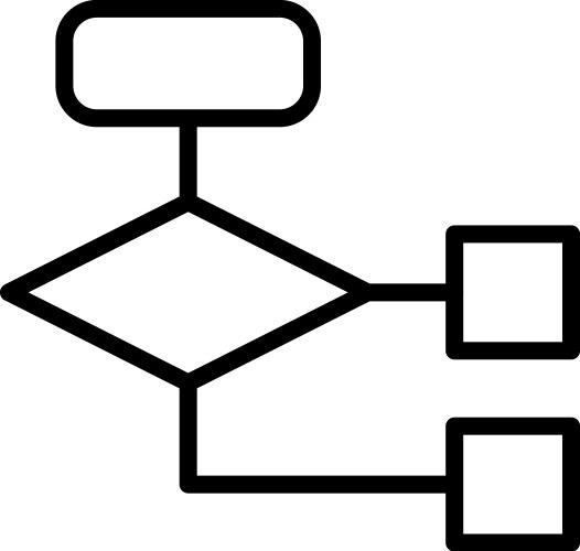 Algorithm line icon vector image