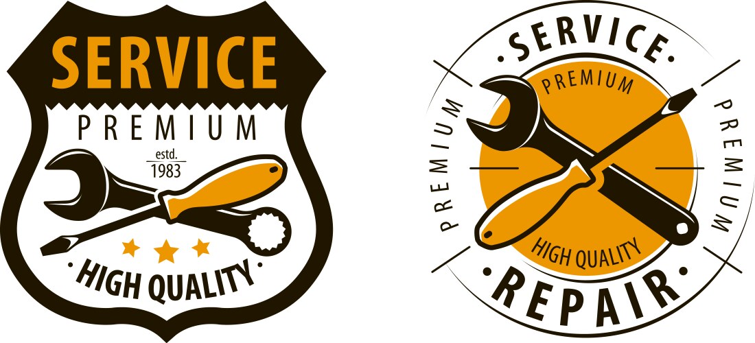 Repair & Maintenance Logo Vector Image