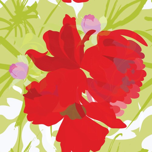 Summer seamless wallpaper Vector Image