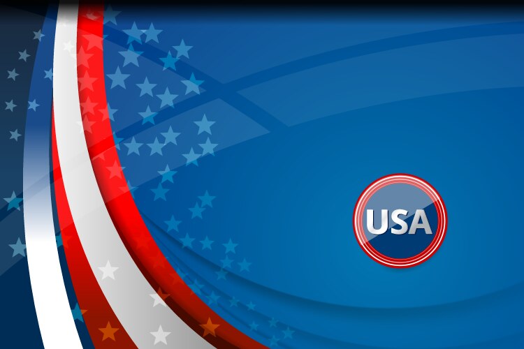 Usa color flag concept background Royalty Free Vector Image