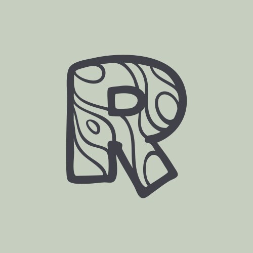 Outline Letter R Logo Alphabet Vector Images (over 920)