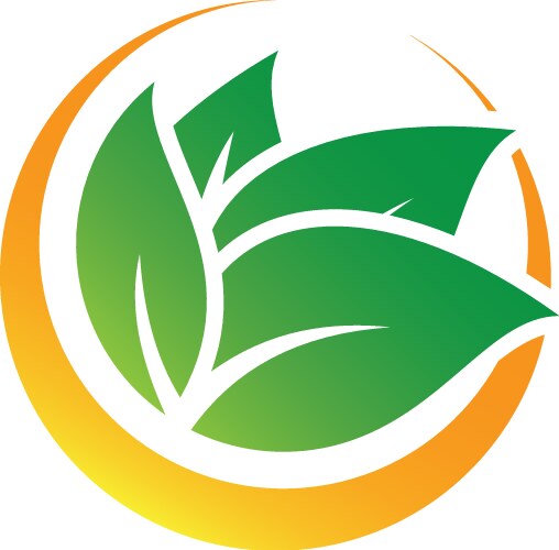 Health nature logo Royalty Free Vector Image - VectorStock