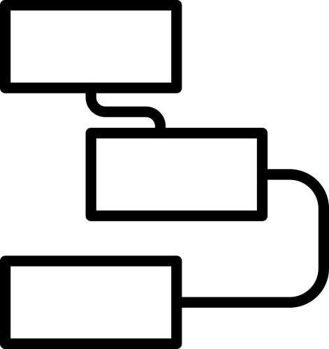 Algorithm line icon vektorbild