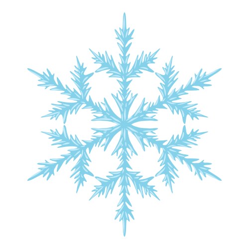 Frame with crystal snowflakes Royalty Free Vector Image