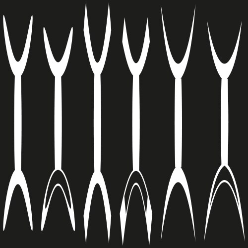 Vertical arrows icon symmetric pointer pattern vector image