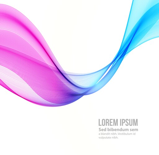 Template leaflet design with color lines vector image