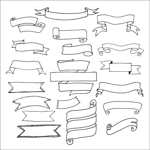 Old ribbon banner Royalty Free Vector Image - VectorStock