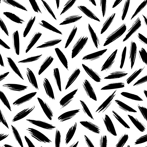 Brush strokes seamless pattern vector image