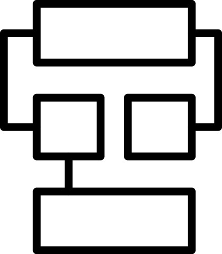 Algorithm line icon vector image