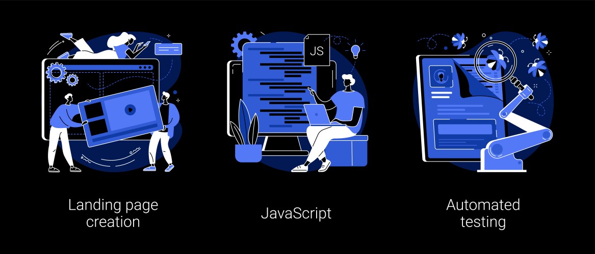 Web programming abstract concept vector image