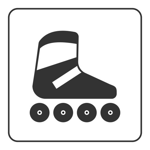 Roller skate icon Vector Image