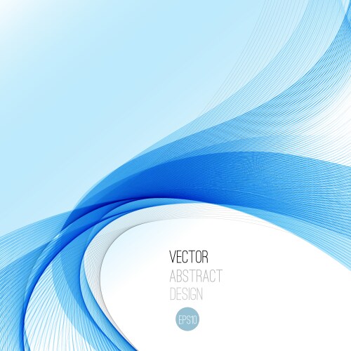 Smooth wave stream line abstract header layout vector image