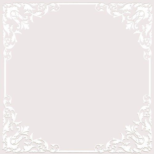 Elegant White Frame Pattern Vector Image