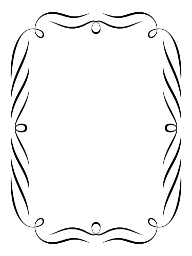 Calligraphy ornamental decorative frame Vector Image