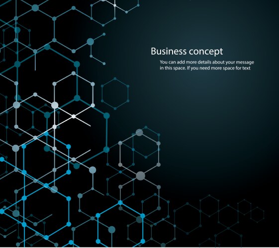 Abstract hexagon background and space for write vector image