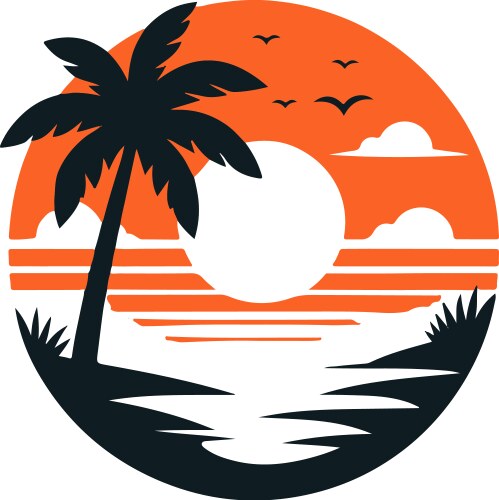 Sunset image Royalty Free Vector Image - VectorStock