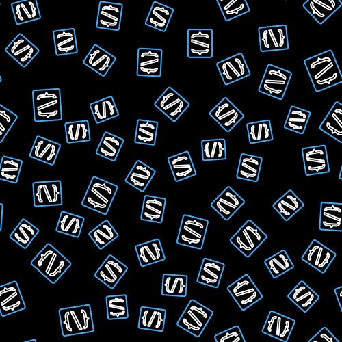 Line programming language syntax icon isolated vektorbild