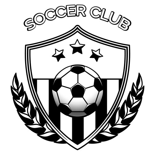Soccer Club Emblem Vector Image