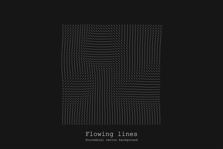 Abstract line matrix pattern noise flow dynamic vector image