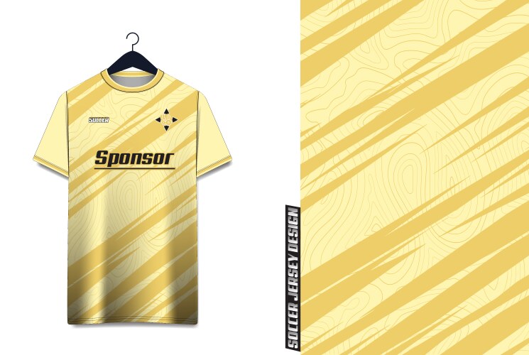 Soccer jersey design template Royalty Free Vector Image