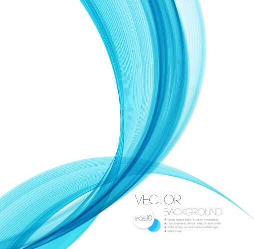 Smooth wave stream line abstract header layout vector image