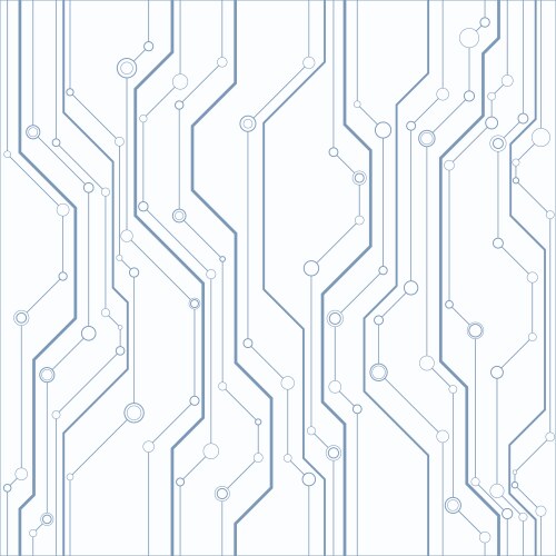 Abstract seamless pattern with lines and circles vector image