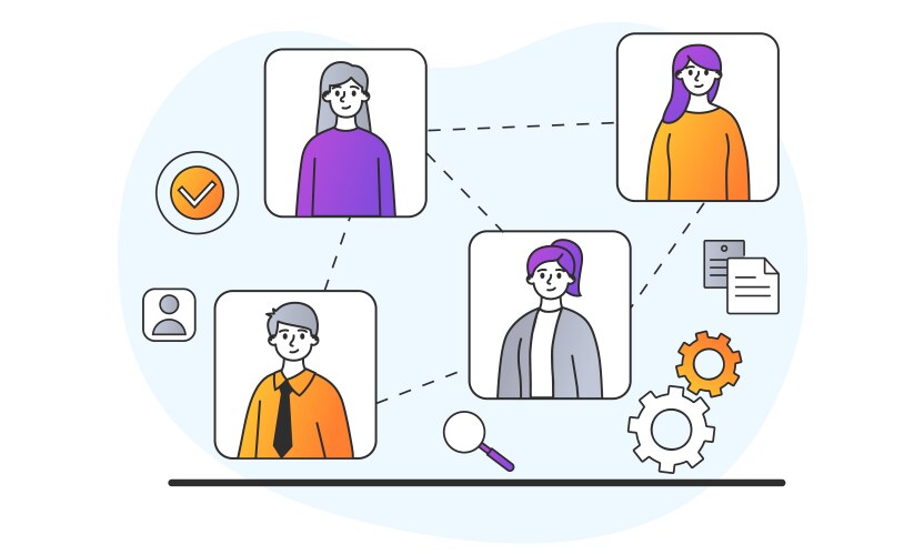 Team building infographic 10 steps template Vector Image