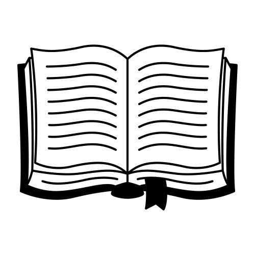 Antique Magic Book - Tattoo Art Vector Image