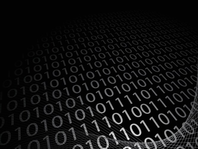 Digital Stream Binary Sequence vektorbild