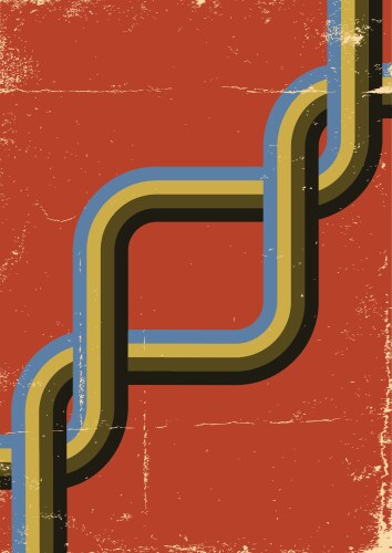 Vintage Poster Retro Background On Old Paper Vector Image