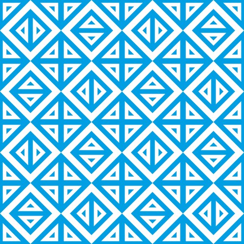 geometric abstract blue white pattern seamless vector image