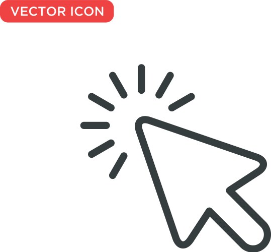 Pointer cursor icon design vector image