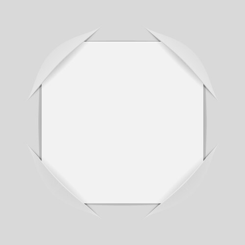 Frame with empty page place for photo vector image