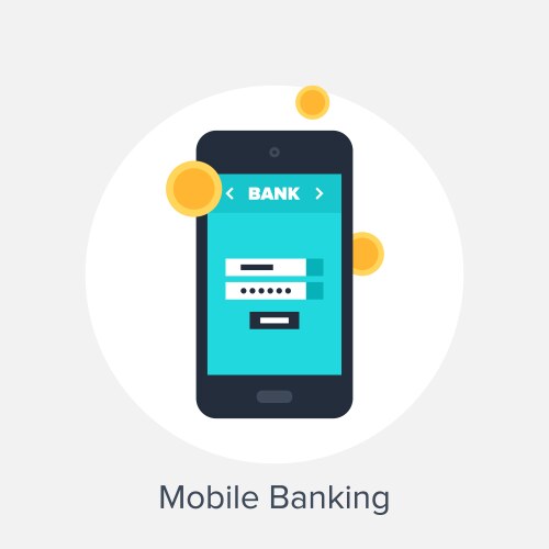 Mobile banking Royalty Free Vector Image - VectorStock