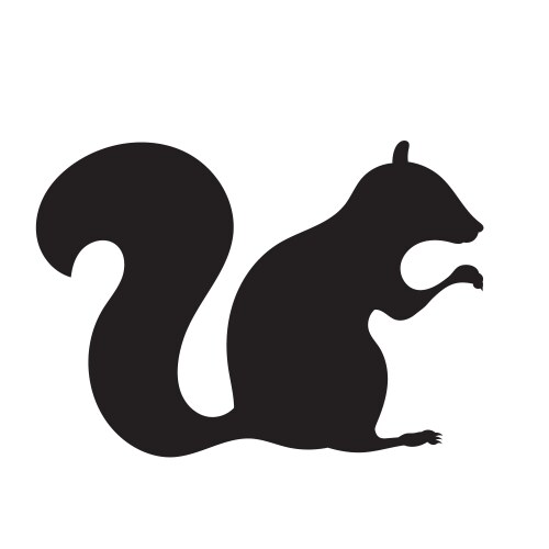 Squirrels symbol for logo design vector image