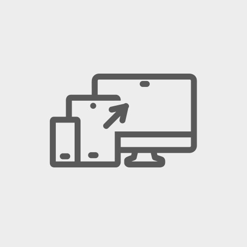 Responsive web design thin line icon vector image