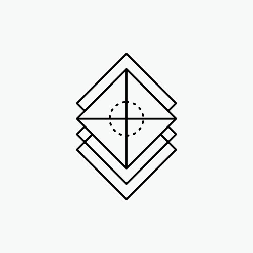 Arrange design layers stack layer line icon vektorbild