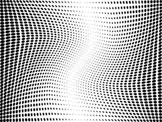 Seamless black and white halftone geometric Vector Image