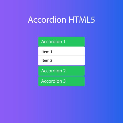 Html accordion menu for the website web interface vektorbild