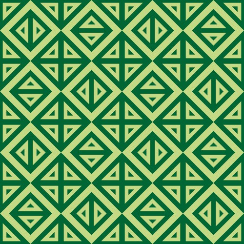 Green Triangular Pattern vector image