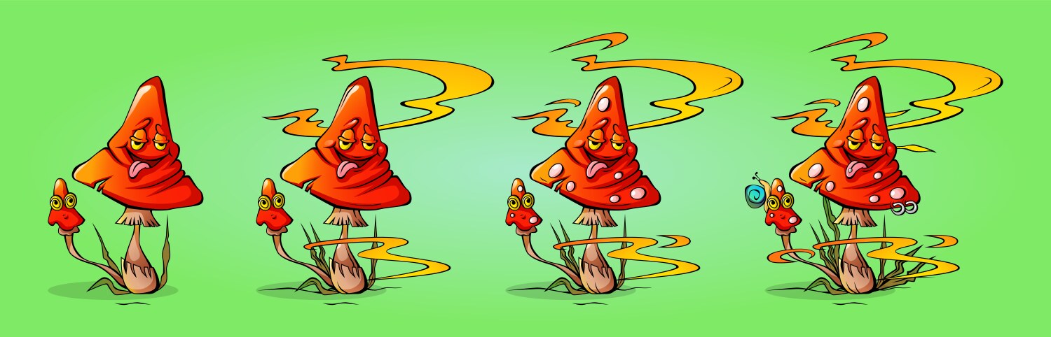 Psychedelic Mushroom Drawing Vector Images (over 3 200)