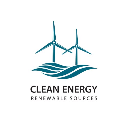 Renewable energy icon vector image