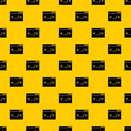 Code window pattern vector image
