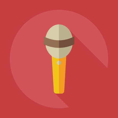 Flat modern design with shadow icons microphone Vector Image