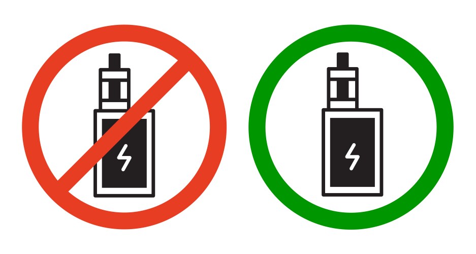 elfbar elfa master akku Vape Verbot Konzept Anti Vaping Beschilderung Vektor Farbe Icon Design No  Tobacco Tag Symbol Raucherentlassung Zeichen Zigarette Oder Raucher Stock  Illustration Stock Vektor Art und mehr Bilder von Chemikalie main image 1