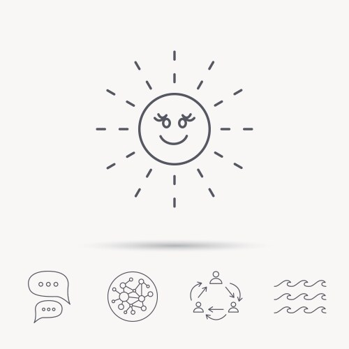 Boho Sun with Face & Jewelry – Royalty-Free Vector | VectorStock