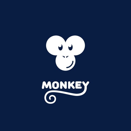 Monkey logo Vector Image